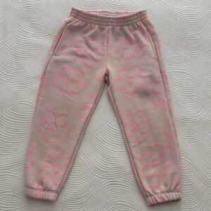 Zara Kids Pink Flower Joggers